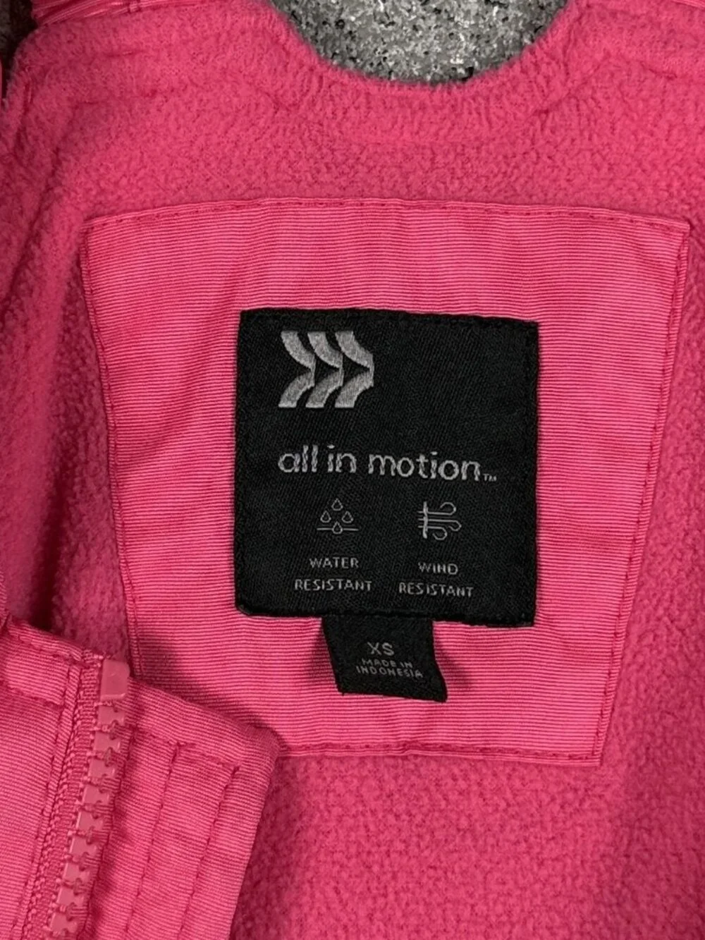 All in Motion Girls Snow Bib Pants XS 4/5 Pink Ski Sledding Winter Insulated